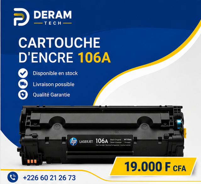 HP-CARTOUCHE D'ENCRE 106A